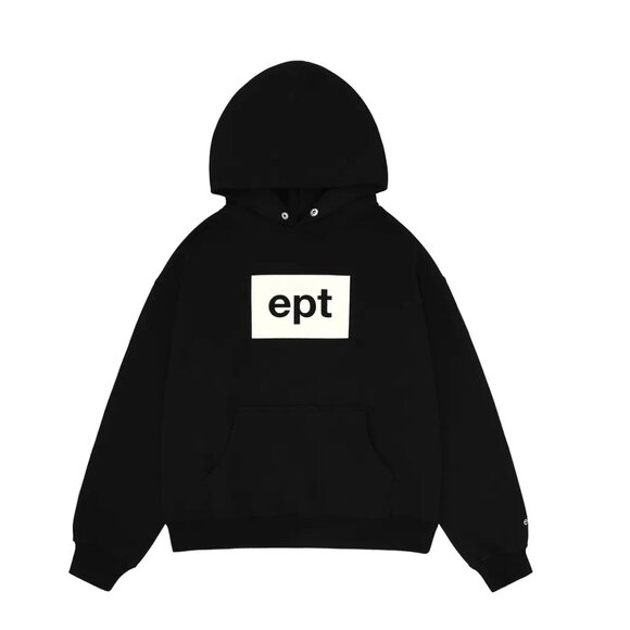 EAST PACIFIC TRADE EPT BOX LOGO HOODIE BLACK SIZE L - Picture 1 of 11